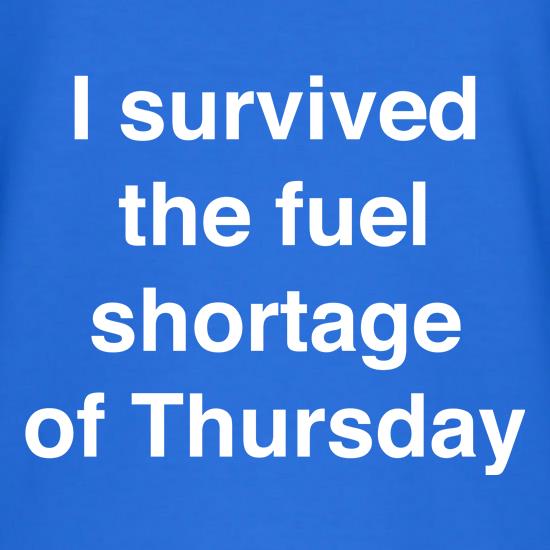 Fuel Shortage t shirt